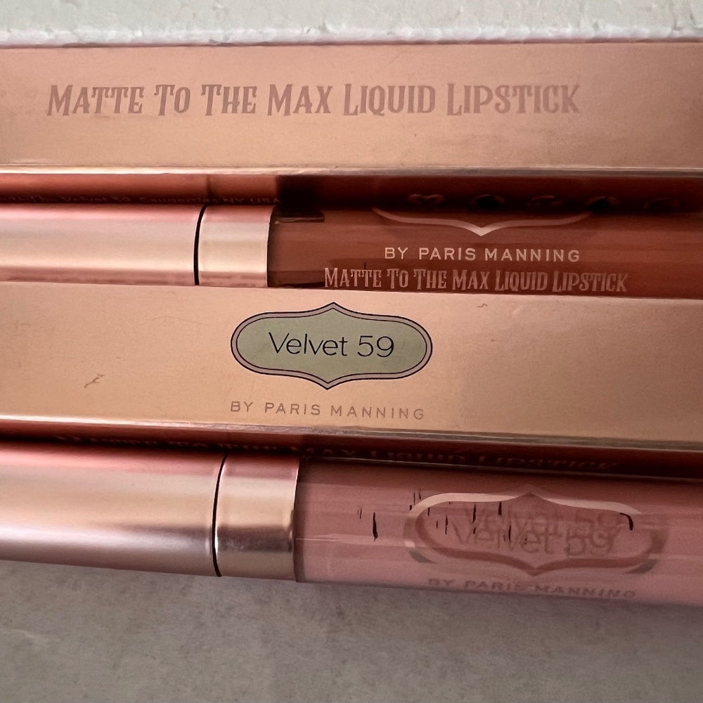 2 Velvet 59 By Paris Manning Matte to the Max Liquid Lipstick